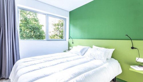 Estudio, 1 cama de matrimonio, terraza