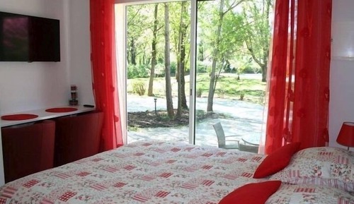 Habitación doble, baño privado (Chambre Coquelicot)