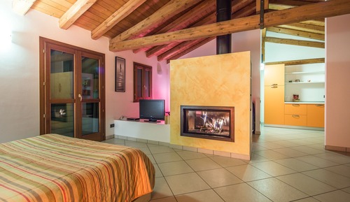 Apartamento, chimenea