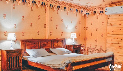 Tienda Deluxe, 1 cama doble, balcón, vistas a la montaña