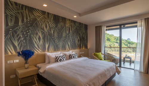 Habitación Deluxe con 1 cama doble o 2 individuales, vistas al mar
