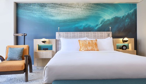 Habitación, 1 cama de matrimonio grande, vistas al mar