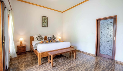 Villa Deluxe, 1 cama de matrimonio grande, fumadores, vistas a la piscina