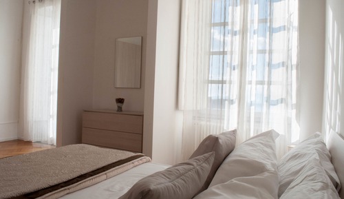 Habitación panorámica doble, 1 cama doble, baño privado