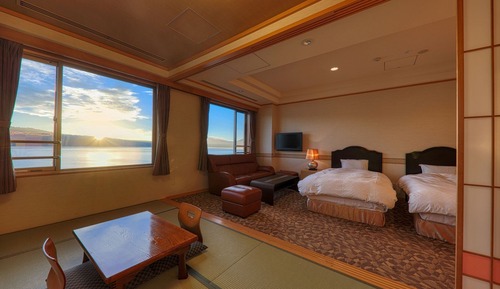 Suite, no fumadores, vistas al lago (with Hot Springs, Yamanakako View)