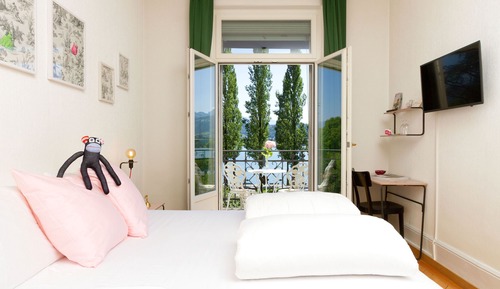 Habitación doble, 1 cama de matrimonio, vistas al lago