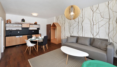 Apartamento familiar, cocina básica