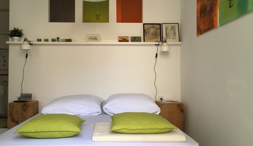 Habitación doble, en la zona del patio
