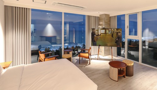 Suite estudio panorámica, vistas al mar