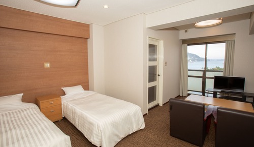 Habitación con 2 camas individuales, vistas al mar (Room Only)