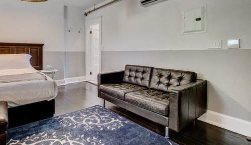Suite estudio, 1 cama de matrimonio grande, frigorífico