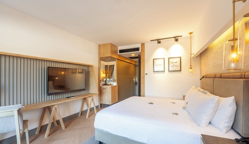 Habitación, 1 cama de matrimonio grande, accesible para personas con discapacidad