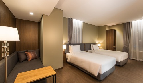 Habitación Deluxe con 2 camas individuales (Bigger than most in Seoul)