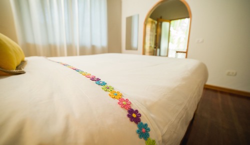 Cabaña, 1 cama de matrimonio con sofá cama
