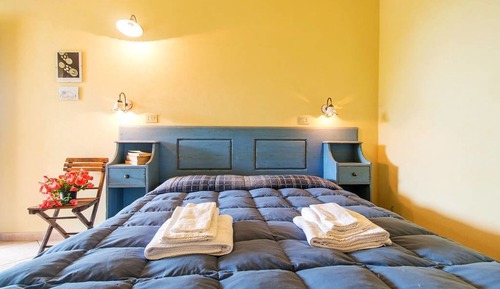 Habitación clásica doble, vistas parciales al mar