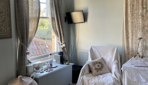 Habitación de lujo doble, 1 cama doble, baño privado, vistas al jardín
