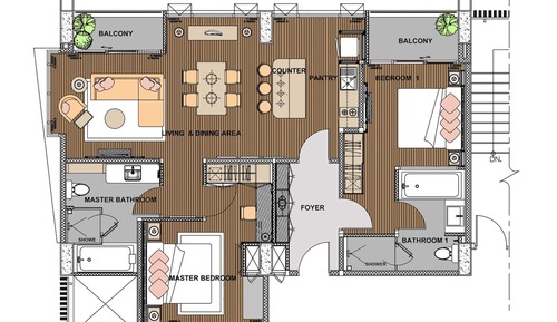 2 Bedroom Suite