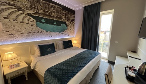Habitación Confort, 2 camas individuales, balcón, vistas parciales al mar