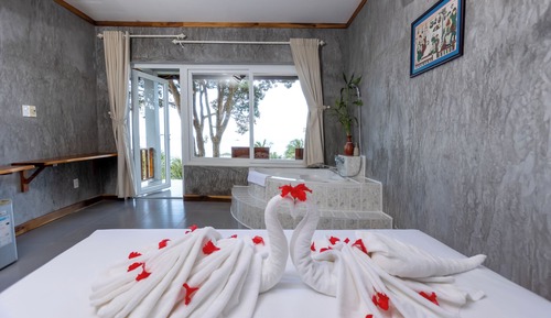 Habitación Deluxe doble, 1 cama de matrimonio grande, vistas al mar (Bungalow Deluxe Sea View)