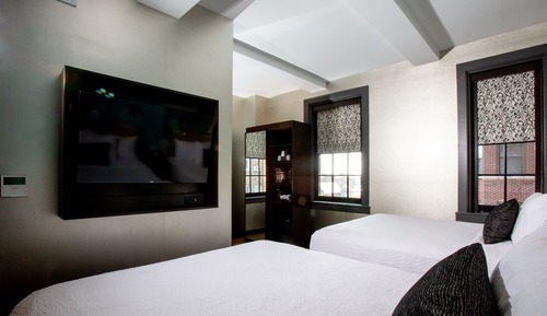 Habitación, 2 camas de matrimonio, no fumadores