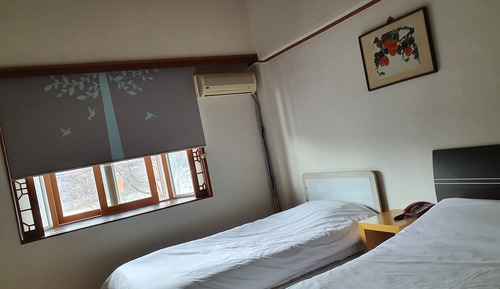Habitación con 2 camas individuales, varias camas