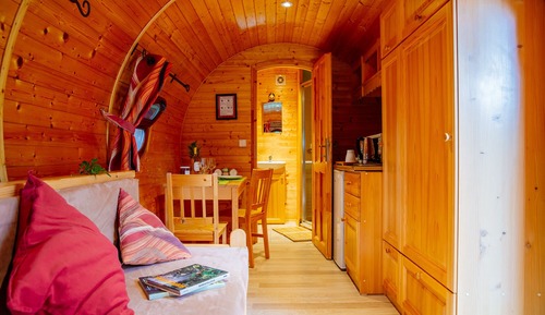 Casa móvil, 1 cama doble con sofá cama, no fumadores (Roulotte avec Spa)