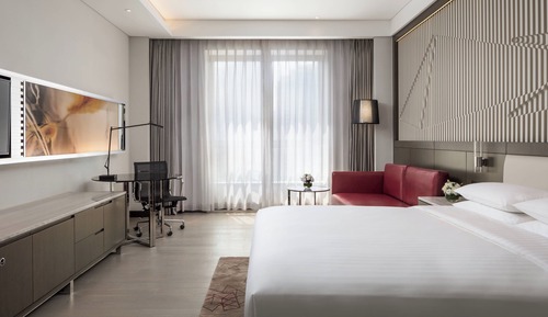 Estudio, 1 cama de matrimonio grande