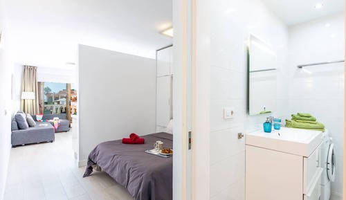 Estudio, 1 habitación, balcón