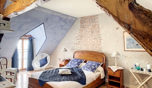 Habitación romántica doble, vistas a la colina (Ancolie)