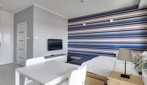 Suite estudio Confort, 1 cama de matrimonio, cocina básica