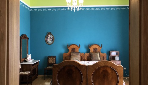 Habitación cuádruple Royal, 2 camas de matrimonio, balcón, vistas al jardín