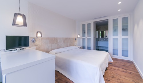 Suite estudio Deluxe, 1 cama de matrimonio grande, vistas a la montaña