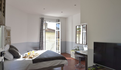 Habitación triple, terraza
