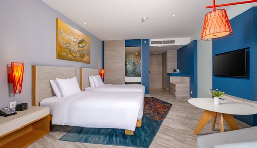 Habitación estándar, 2 camas individuales, vistas al mar (High Floor)