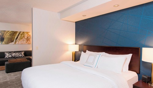 Estudio, 1 cama de matrimonio grande con sofá cama