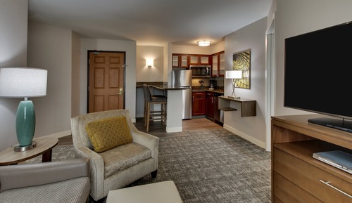 Suite estudio, 1 cama de matrimonio grande, cocina