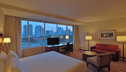 Habitación ejecutiva, 1 cama de matrimonio grande con sofá cama, no fumadores, vistas a la ciudad