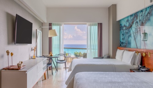 Habitación Premium, 2 camas dobles, no fumadores, vistas al mar
