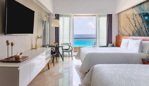 Habitación Premium, 2 camas dobles, no fumadores, frente al mar (Aqua Club)