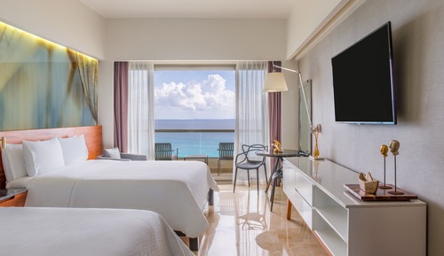 Habitación Premium, 2 camas dobles, no fumadores, frente al mar