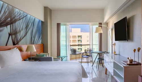 Habitación Premium, 1 cama de matrimonio grande, vistas parciales al mar