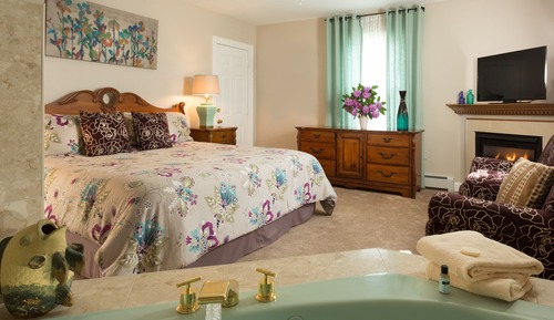 Habitación, 1 cama de matrimonio grande, bañera de hidromasaje