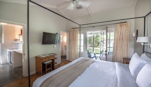 Suite Deluxe, 1 cama de matrimonio grande con sofá cama, vistas al jardín