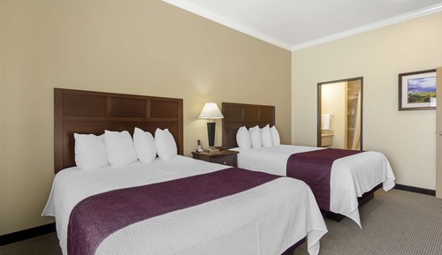 Habitación estándar, 2 camas de matrimonio, no fumadores, frigorífico y microondas