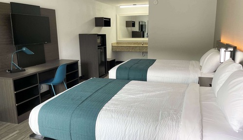 Habitación Deluxe, 2 camas dobles, fumadores, cocina básica