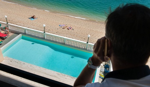 Habitación triple, vistas al mar