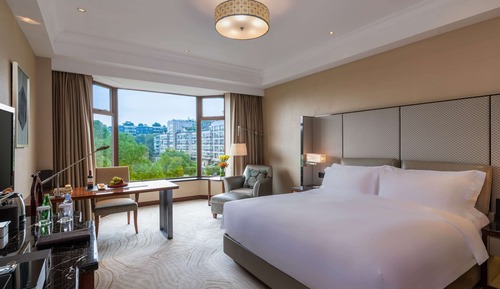 Habitación de lujo, 1 cama de matrimonio grande, vistas a la ciudad