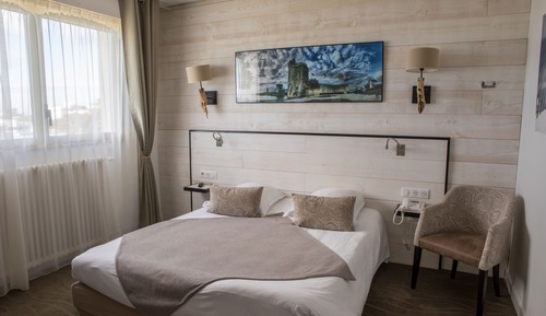 Habitación estándar doble, vistas parciales al mar