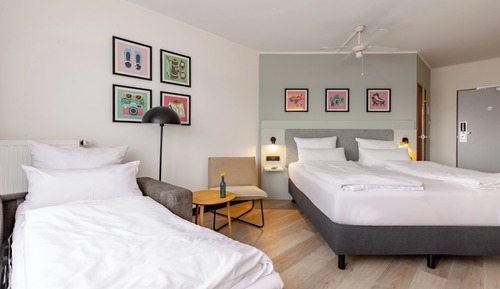 Habitación estándar, 1 cama de matrimonio con sofá cama (Family Room)