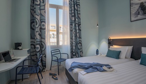 Habitación superior, 2 camas individuales, no fumadores, vistas a la ciudad